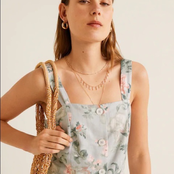 🔥HOT🔥 Mango ASOS linen blend dress floral print - Picture 2 of 15